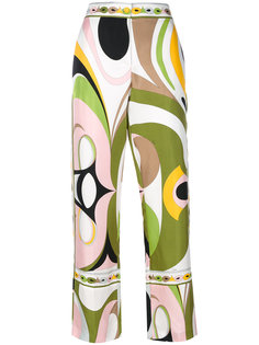 пижамные брюки с абстрактным принтом  Emilio Pucci