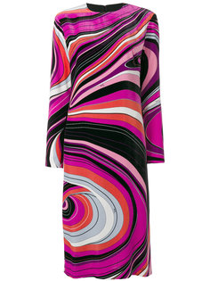платье миди с абстрактным принтом Emilio Pucci