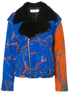 байкерская куртка с абстрактным принтом Marquesalmeida Marquesalmeida