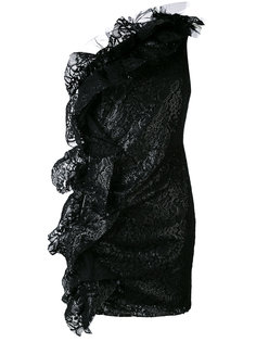 кружевное платье на одно плечо MSGM