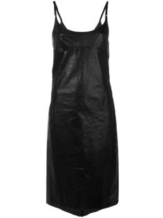 расклешенное платье из кожи Nina Ricci