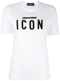 футболка с вышитым слоганом Dsquared2