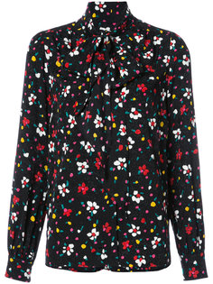 блузка с воротником на завязке и цветочным узором Marc Jacobs