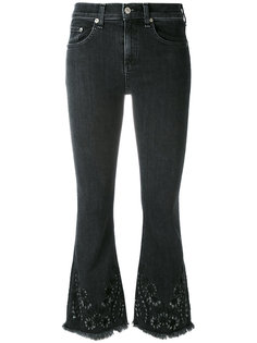 расклешенные джинсы с цветочной вышивкой Rag & Bone