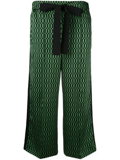 укороченные брюки с геометрическим принтом Fendi