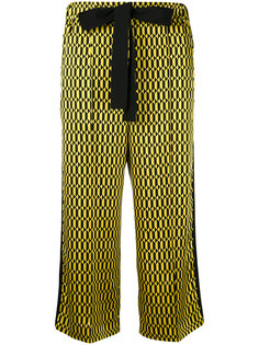укороченные брюки с геометрическим принтом Fendi