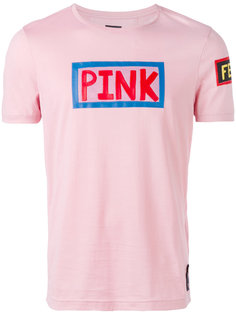 футболка с надписью Pink Fendi
