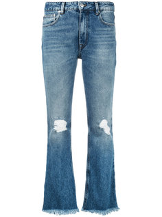 укороченные джинсы клеш MSGM