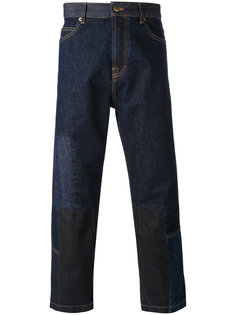 укороченные джинсы с нашивками Alexander McQueen