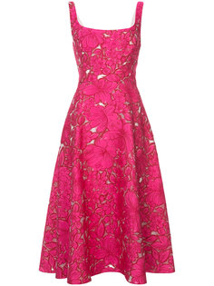 платье с цветочной вышивкой Lela Rose