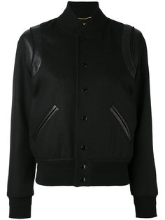 классическая куртка из плюша Saint Laurent