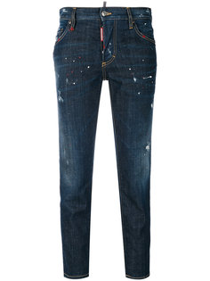 укороченные прямые джинсы  Dsquared2