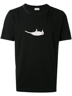 футболка с принтом птицы Saint Laurent