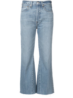 укороченные расклешенные джинсы Re/Done
