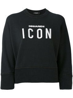 толстовка с надписью "Icon" Dsquared2