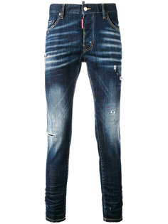 узкие джинсы с выцветшим эффектом Dsquared2