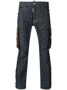 джинсы с накладными карманами Dsquared2