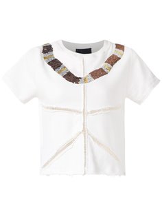 embroidered sweatshirt blouse Andrea Bogosian