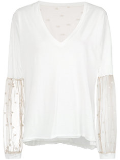 tulle panels blouse Andrea Bogosian