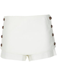 buttoned skorts Andrea Bogosian