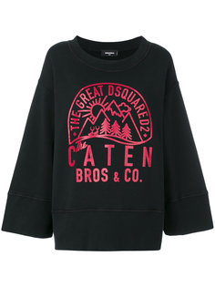 толстовка свободного кроя Dsquared2