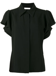 блузка с пышными рукавами и и каплевидными вырезами Chloé