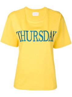 футболка с вышивкой Thursday Alberta Ferretti