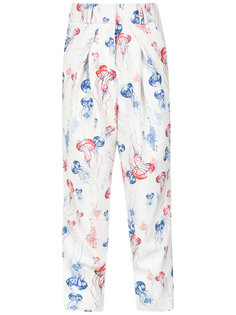 printed tapered trousers Olympiah