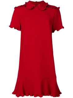 платье с оборками Red Valentino