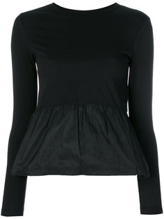блузка со сборками на талии Red Valentino
