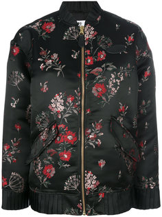 куртка-бомбер с цветочной отделкой  Mm6 Maison Margiela