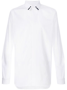 рубашка с вышивкой на воротнике Givenchy