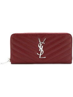 кошелек с круговой молнией Monogram Saint Laurent