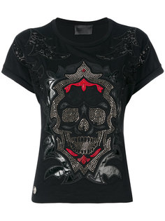 футболка с черепом и отделкой стразами Philipp Plein