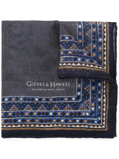 шарф с принтом Gieves & Hawkes