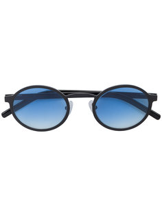 овальные солнцезащитные очки с голубыми линзами Blyszak