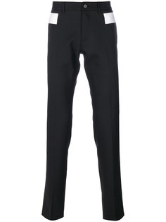 брюки-чинос с контрастными вставками Givenchy