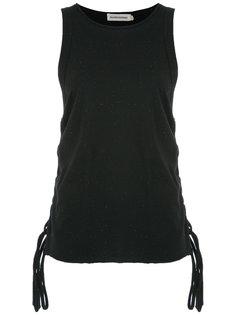 lace-up detail top Giuliana Romanno
