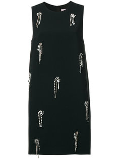 платье мини с отделкой  MSGM