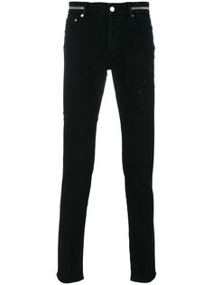 узкие джинсы с потертостями Givenchy
