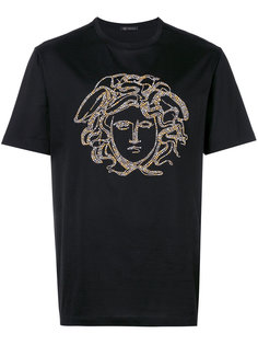 футболка Medusa с украшением из заклепок Versace