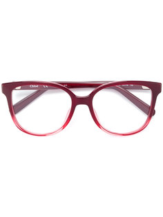 очки в оправе с градиентным эффектом Chloé Eyewear