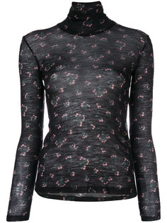 полупрозрачный топ с рисунком Vivetta