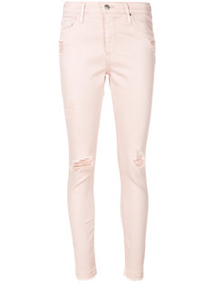 облегающие рваные джинсы Ag Jeans