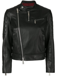 байкерская куртка без воротника  Dsquared2