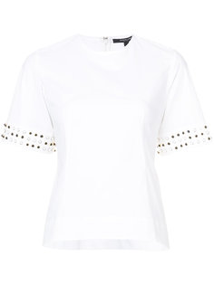 Short Sleeve Top with Studded Cuffs Derek Lam
