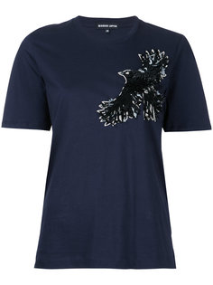 футболка с птицей из пайеток Markus Lupfer