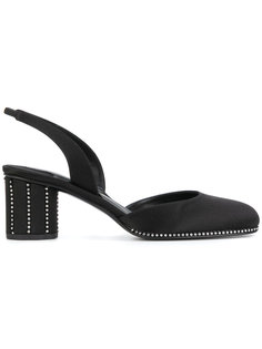 босоножки с ремешком сзади и украшением из кристаллов Salvatore Ferragamo