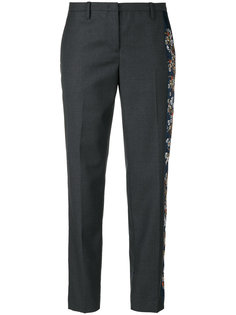 классические брюки с цветочной вышивкой Nº21