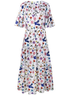 платье-макси с цветочным принтом Borgo De Nor